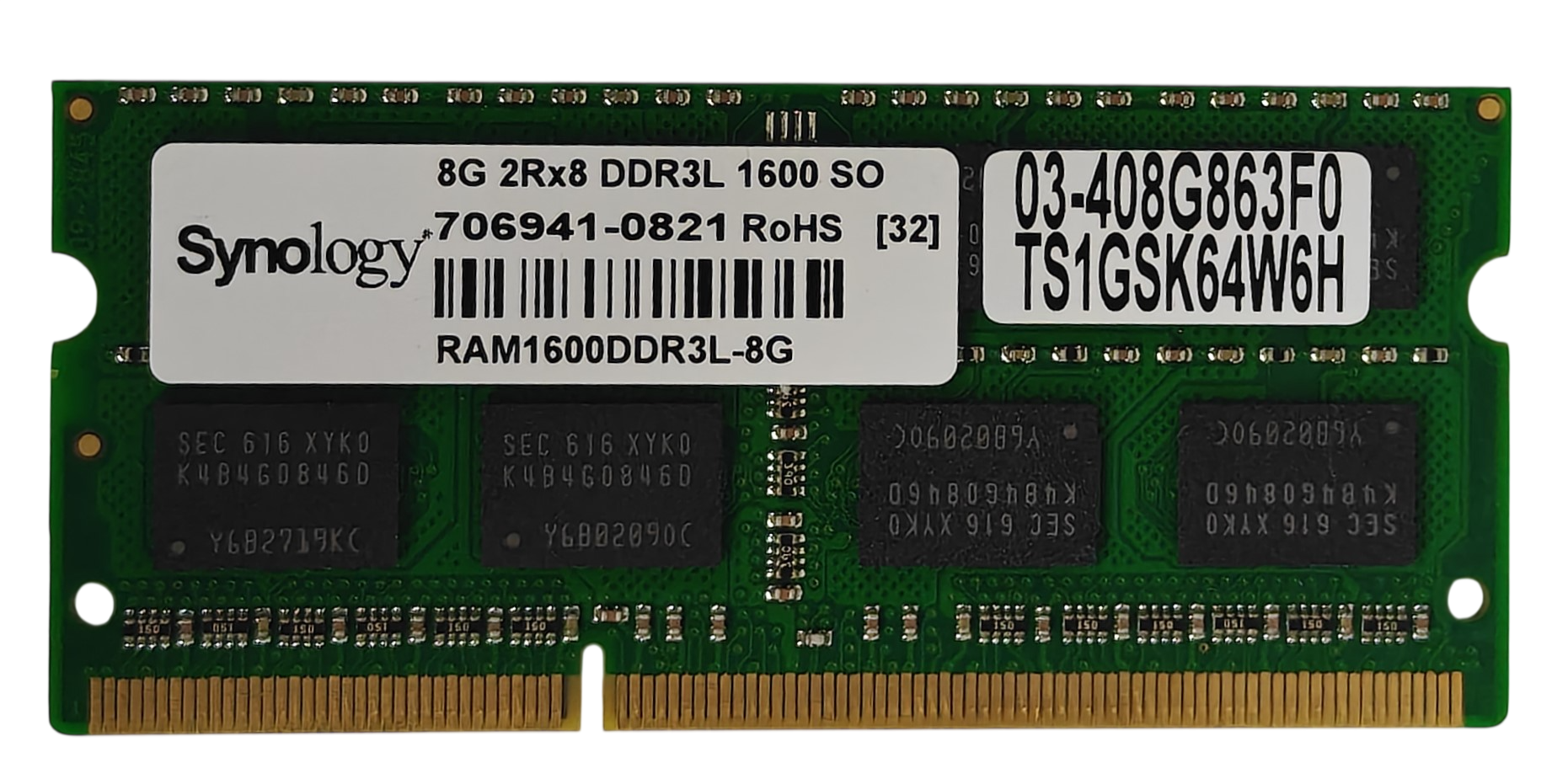 Оперативная память Synology DDR3 8 ГБ для NAS